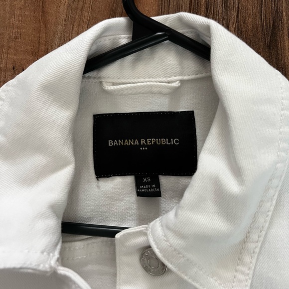 Banana Republic Jean Jacket, XS, white - Picture 2 of 6